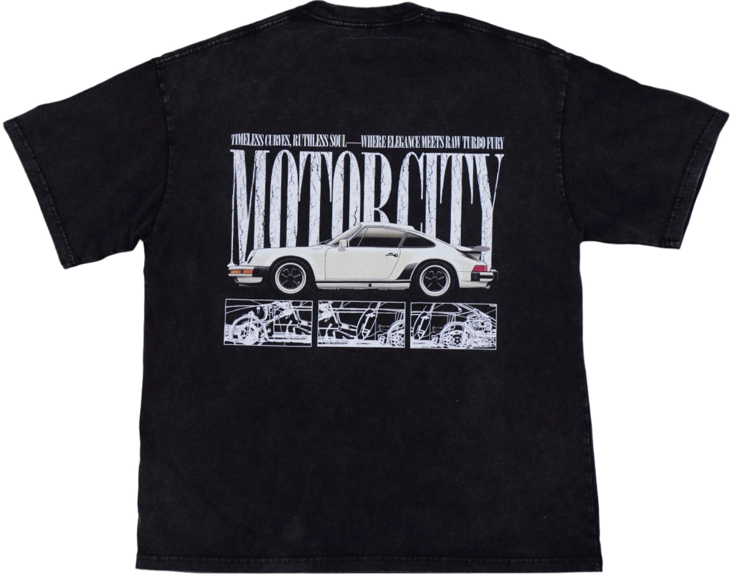 G-Series 911 turbo Oversize Snow Washed Summer T-Shirt
