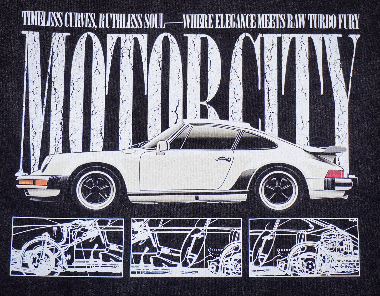 G-Series 911 turbo Oversize Snow Washed Summer T-Shirt